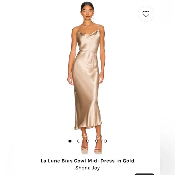 knee length dresses for ladies Rent Shona Joy La Lune Asymmetric Midi Dress Cream main image 0
